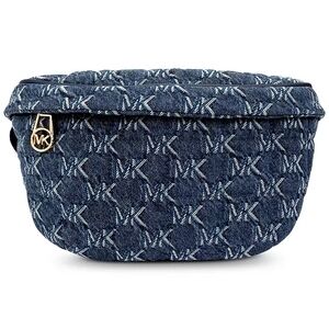 NWT Michael Kors Denim Jacquard Fanny Pack/Belt Bag